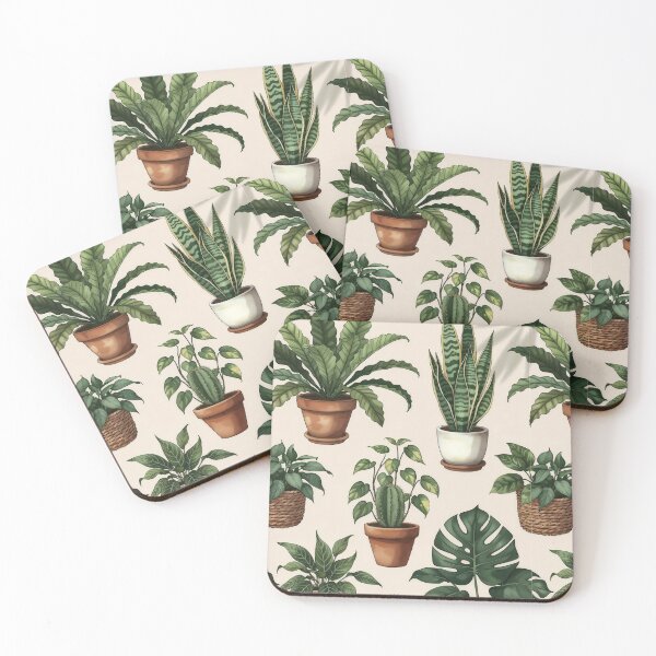 Item preview, Urban Jungle Indoor Plants - Aesthetic Botanical Houseplants Pattern designed and sold by Maryam_ART.