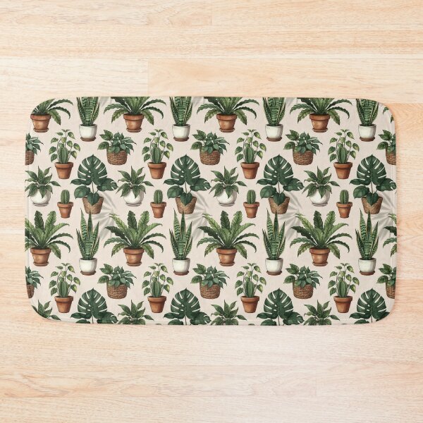 Item preview, Urban Jungle Indoor Plants - Aesthetic Botanical Houseplants Pattern designed and sold by Maryam_ART.
