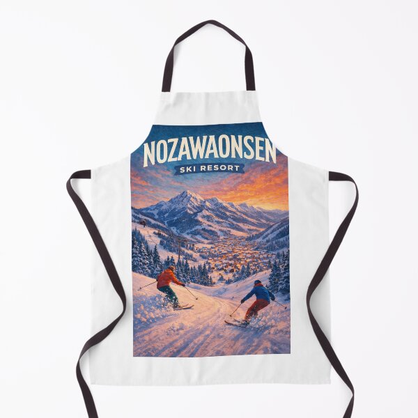 Item preview, Nozawa Onsen Ski Resort with Mount Kenashi in Nagano Prefecture, Japan designed and sold by Aryabek.