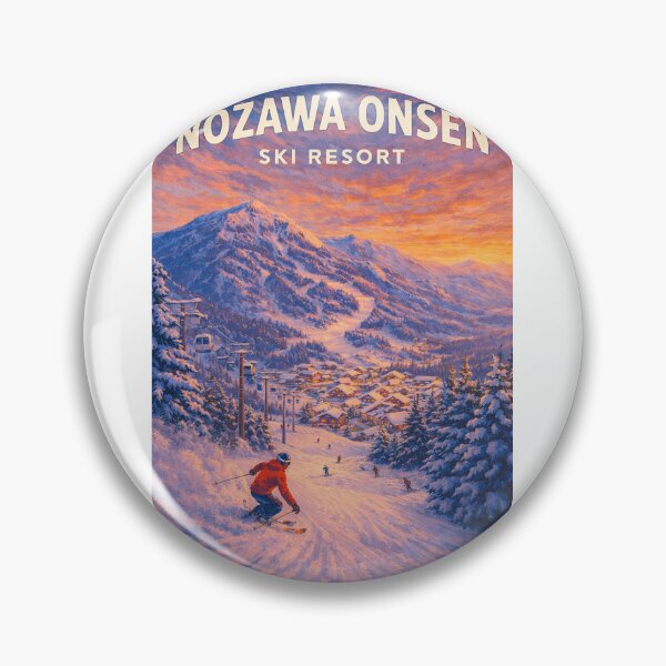 Item preview, Nozawa Onsen Village and Ski Slopes in Nagano, Japan designed and sold by Aryabek.