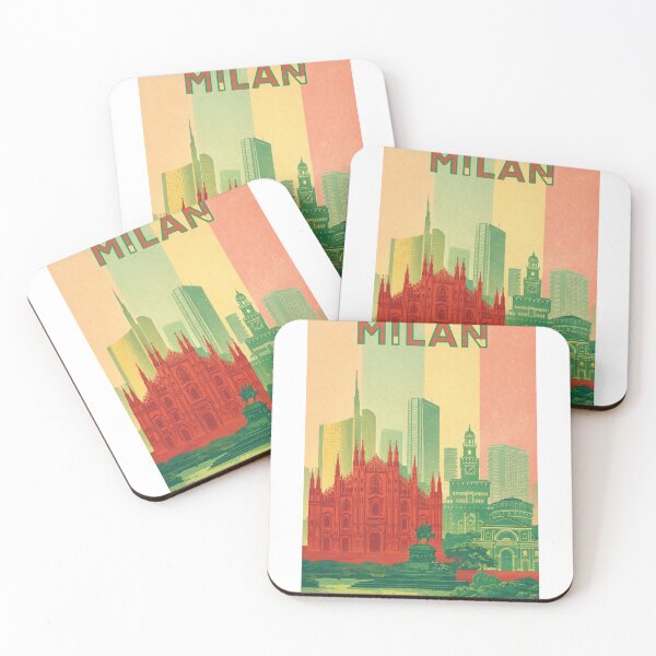 Item preview, Milan Skyline with Duomo di Milano and Sforza Castle, Lombardy, Italy designed and sold by Aryabek.