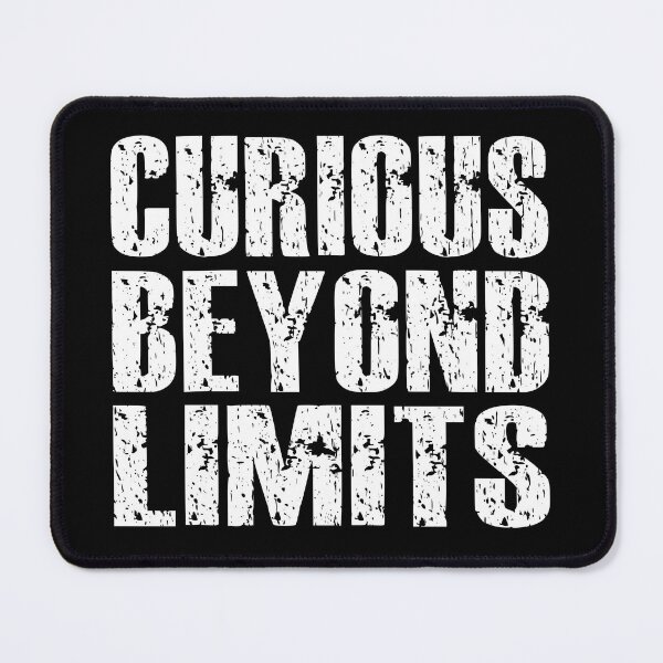 Item preview, CURIOUS BEYOND LIMITS space exploration space travel modern space race moon mission mars mission designed and sold by Jt41.