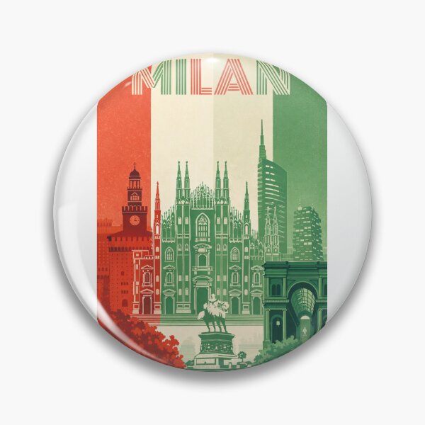 Item preview, Milan City Landmarks with Duomo and Galleria Vittorio Emanuele II, Italy designed and sold by Aryabek.