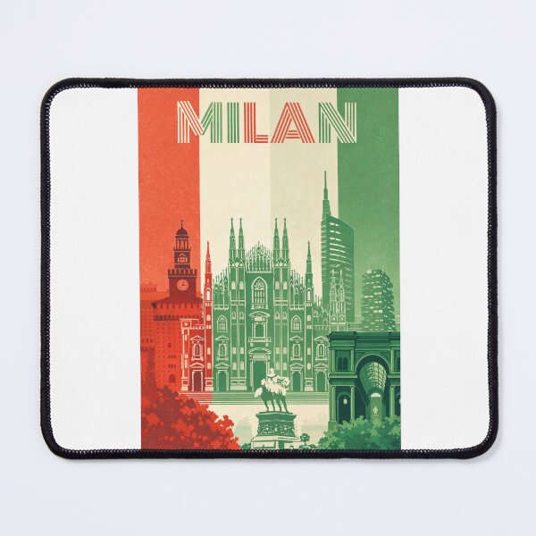 Item preview, Milan City Landmarks with Duomo and Galleria Vittorio Emanuele II, Italy designed and sold by Aryabek.