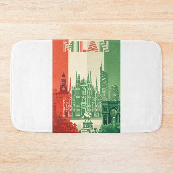 Item preview, Milan City Landmarks with Duomo and Galleria Vittorio Emanuele II, Italy designed and sold by Aryabek.