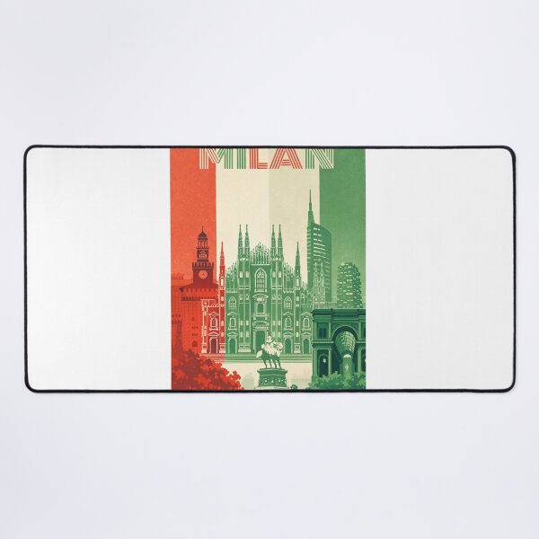 Item preview, Milan City Landmarks with Duomo and Galleria Vittorio Emanuele II, Italy designed and sold by Aryabek.