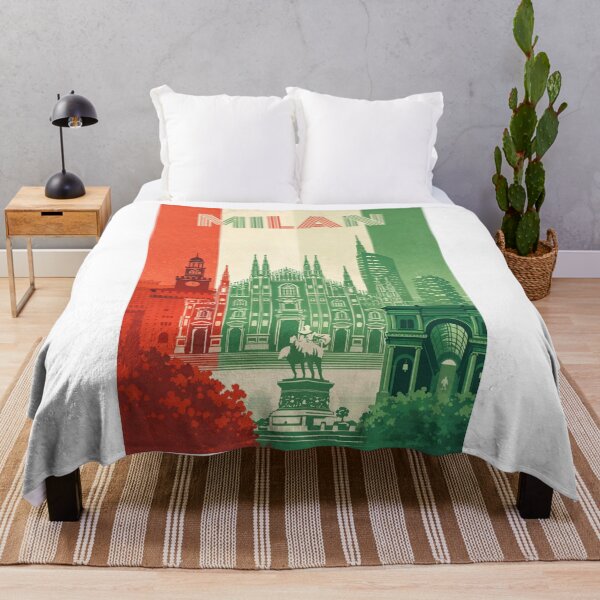 Item preview, Milan City Landmarks with Duomo and Galleria Vittorio Emanuele II, Italy designed and sold by Aryabek.