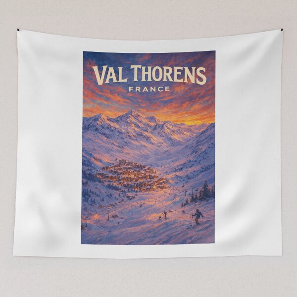 Item preview, Val Thorens Alpine Village in the French Alps, Savoie, France designed and sold by Aryabek.