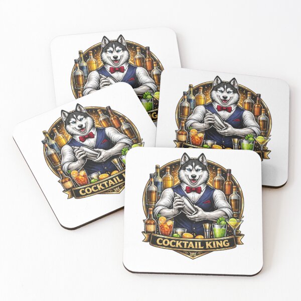 Item preview, Cocktail King Husky Bartender designed and sold by the-dovlat.