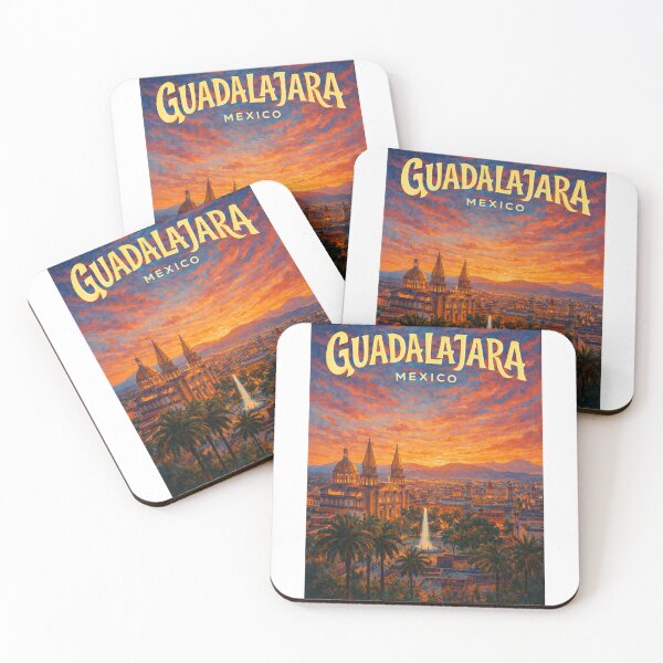 Item preview, Horizonte de Guadalajara y Catedral al atardecer, México designed and sold by Aryabek.