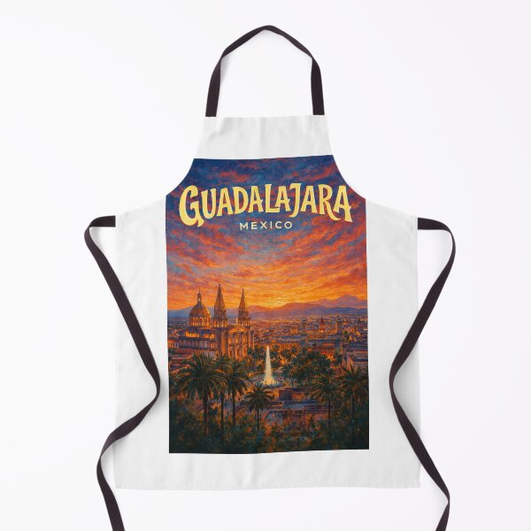 Item preview, Horizonte de Guadalajara y Catedral al atardecer, México designed and sold by Aryabek.