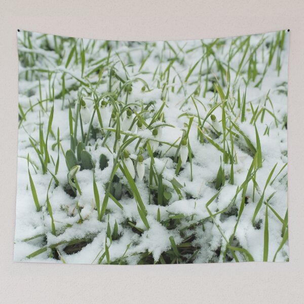Item preview, Lovely Snowdrops in Fresh Snow designed and sold by Georgia Mizuleva.