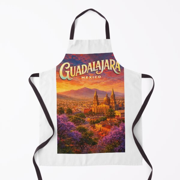 Item preview, Guadalajara Cathedral and Jacaranda Trees in Jalisco, Mexico designed and sold by Aryabek.