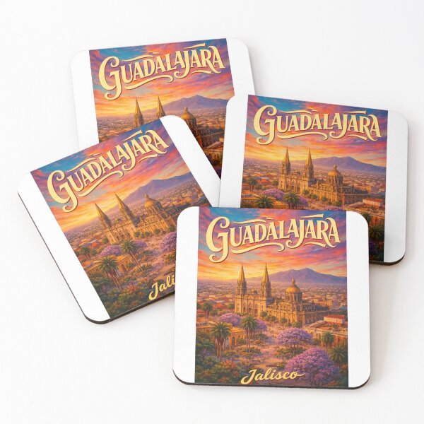 Item preview, Plaza Histórica de Guadalajara con Catedral y el horizonte de Jalisco, México designed and sold by Aryabek.