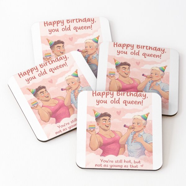 Item preview, Hilarious Gay Birthday Scene with Pride and Party Fun designed and sold by Aryabek.