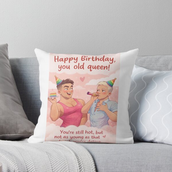 Item preview, Hilarious Gay Birthday Scene with Pride and Party Fun designed and sold by Aryabek.