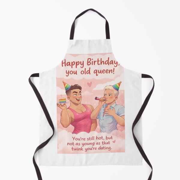 Item preview, Hilarious Gay Birthday Scene with Pride and Party Fun designed and sold by Aryabek.