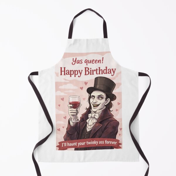 Item preview, Funny Gothic Birthday Toast with Queer Camp Humor designed and sold by Aryabek.