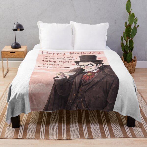 Item preview, Gothic Gay Birthday Humor with Dapper Power Bottom Energy designed and sold by Aryabek.