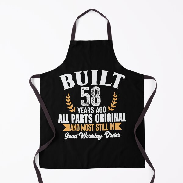 Item preview, Built 58 Years Ago – All Parts Original Funny 58th Birthday Shirt designed and sold by popcorntot.