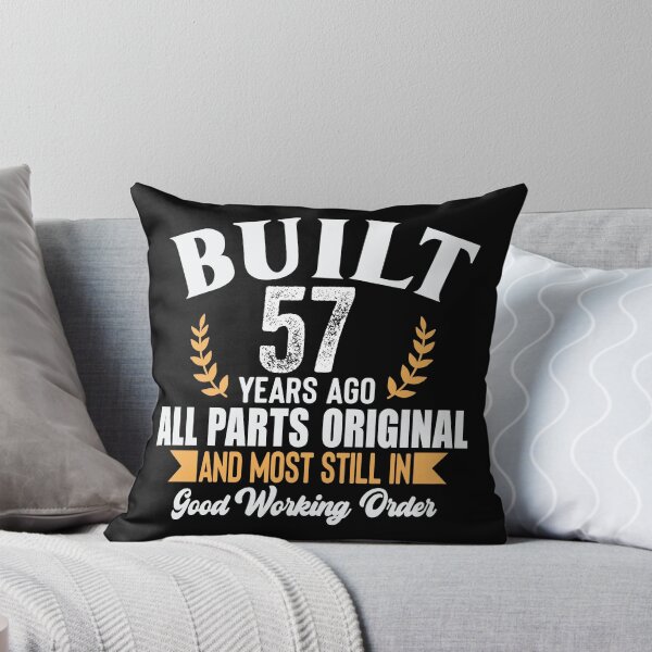 Item preview, Built 57 Years Ago – All Parts Original Funny 57th Birthday Shirt designed and sold by popcorntot.