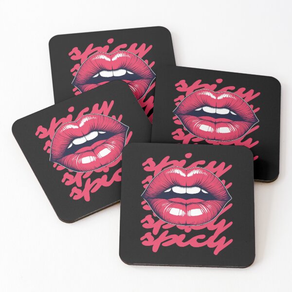 Item preview, Red lips - spicy designed and sold by maroom.