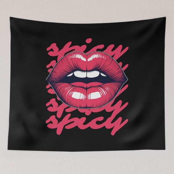 Item preview, Red lips - spicy designed and sold by maroom.