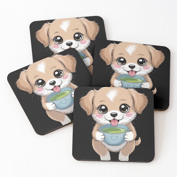 Item preview, Kawaii Matcha Latte Puppy Dog Matcha Lover designed and sold by sterabamineh.