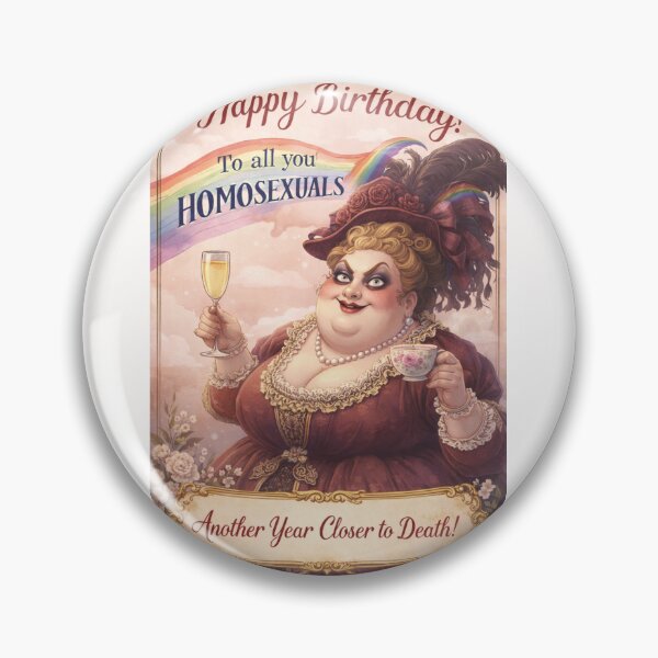 Item preview, Rainbow Pride Birthday Toast with Camp Victorian Elegance designed and sold by Places On Earth.