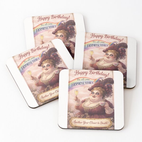 Item preview, Rainbow Pride Birthday Toast with Camp Victorian Elegance designed and sold by Places On Earth.