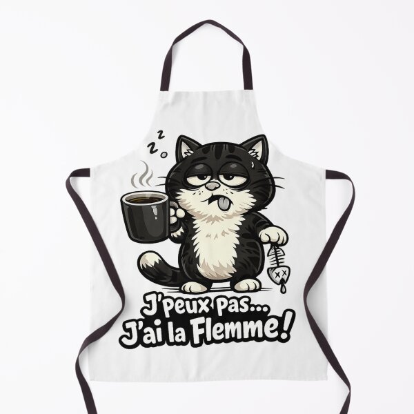 Item preview, Funny cat, humor, laziness, coffee designed and sold by Lagoutièrre.