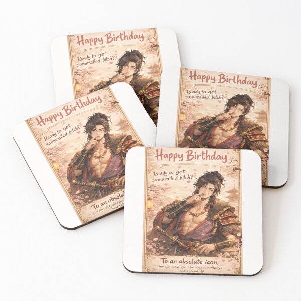 Item preview, Sexy Samurai Birthday Celebration with Queer Fantasy and Japanese Aesthetic designed and sold by Places On Earth.