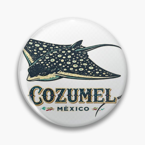 Item preview, Spotted Manta Ray Cozumel design| Mexico Beach Souvenir designed and sold by Peycer.