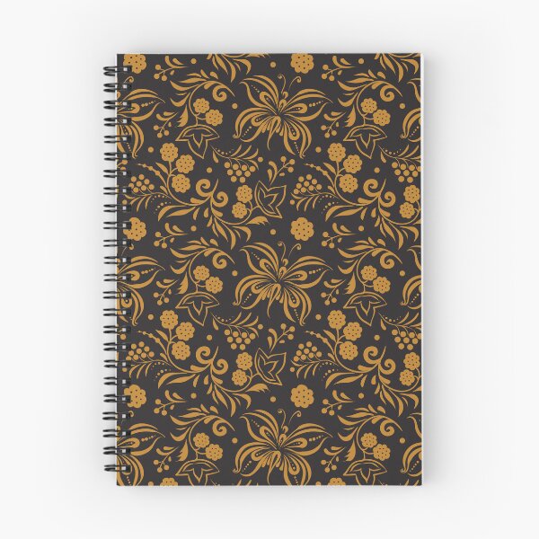 Item preview, Slavic Folk Floral Pattern in Khokhloma golden Style designed and sold by Deepness2023.