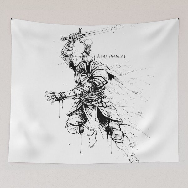 Item preview, Cool Spartan Warrior: Keep Pushing designed and sold by Shigen16.