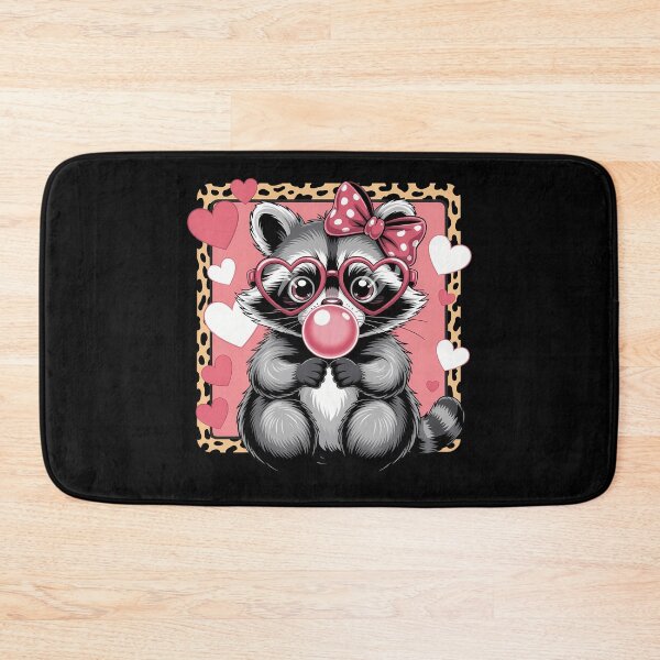 Item preview, Leopard Raccoon Blowing Bubble Heart Love Valentine designed and sold by sterabamineh.