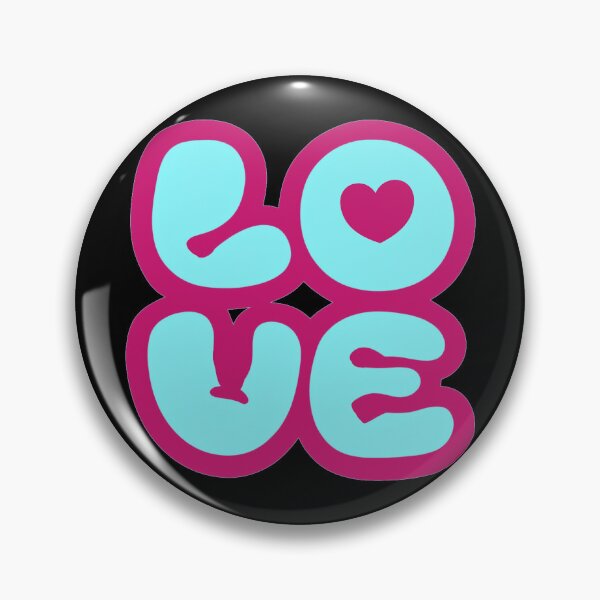 Item preview, LOVE - lo ve bold in pink and blue designed and sold by Stefrait-7.