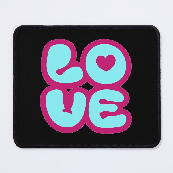 Item preview, LOVE - lo ve bold in pink and blue designed and sold by Stefrait-7.
