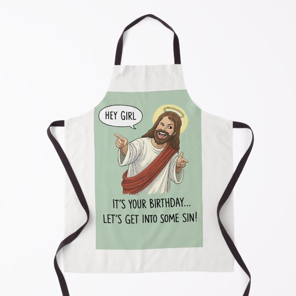Item preview, Humorous Birthday with Playful Jesus Religious Parody and Fun Energy designed and sold by Places On Earth.