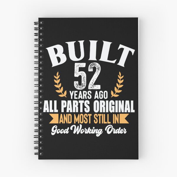 Item preview, Built 52 Years Ago – All Parts Original Funny 52nd Birthday designed and sold by popcorntot.