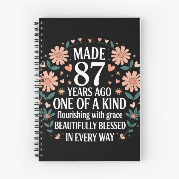 Item preview, Made 87 Years Ago Flowers 87 Year Old 87th Birthday designed and sold by sterabamineh.