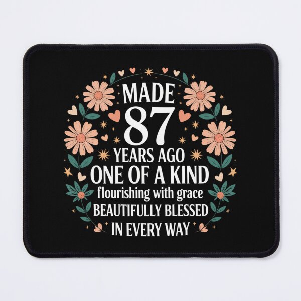 Item preview, Made 87 Years Ago Flowers 87 Year Old 87th Birthday designed and sold by sterabamineh.