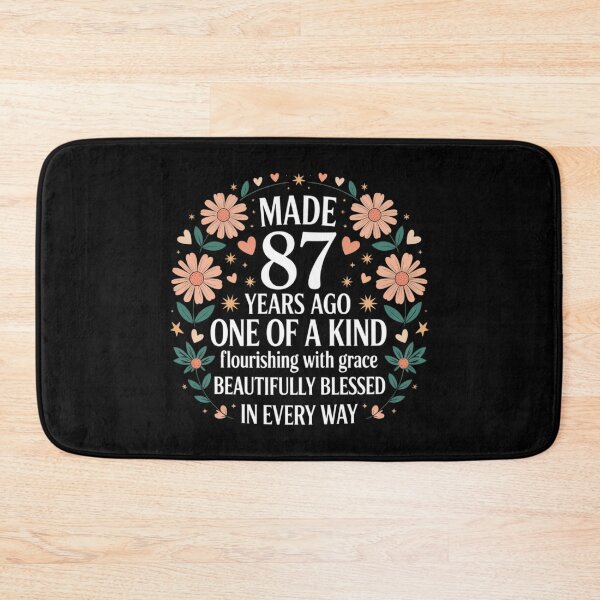 Item preview, Made 87 Years Ago Flowers 87 Year Old 87th Birthday designed and sold by sterabamineh.