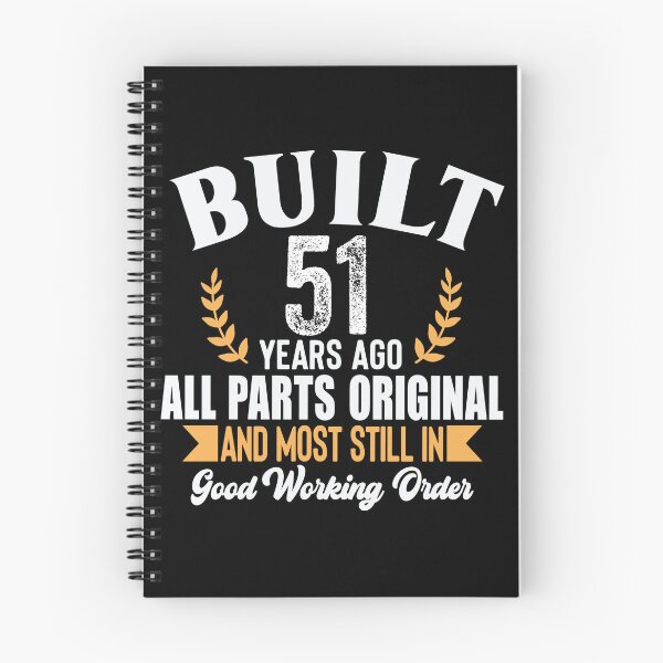 Item preview, Built 51 Years Ago – All Parts Original Funny 51st Birthday designed and sold by popcorntot.