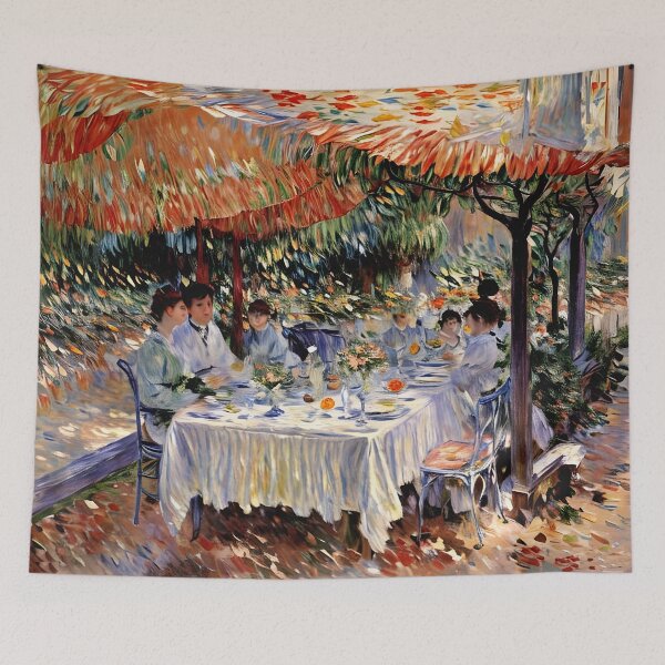 Item preview, Lunch Under the Canopy - Enjoying a Relaxed Meal  designed and sold by artdesignsnow.
