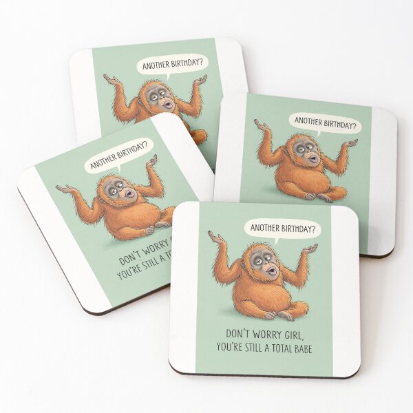 Item preview, Funny Monkey Birthday Humor with Chill Attitude and Playful Sass designed and sold by Places On Earth.