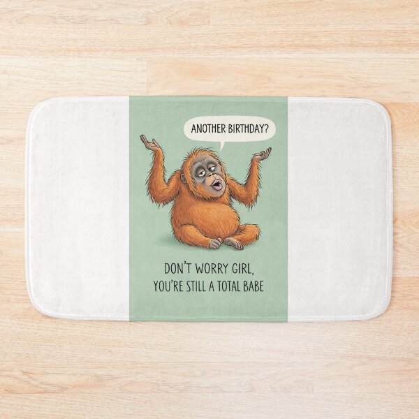 Item preview, Funny Monkey Birthday Humor with Chill Attitude and Playful Sass designed and sold by Places On Earth.