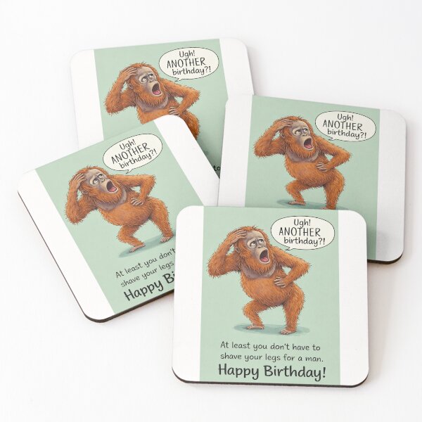 Item preview, Funny Orangutan Birthday with Single Life Sass and Self-Love Comedy designed and sold by Places On Earth.