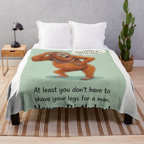 Item preview, Funny Orangutan Birthday with Single Life Sass and Self-Love Comedy designed and sold by Places On Earth.