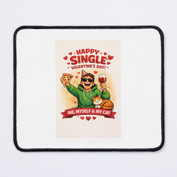 Item preview, Happy Single Valentine – Cat Lover Edition designed and sold by ariine.